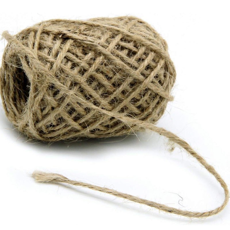 Jute Ribbon for Art & Craft Natural Raw Color 10 Meter