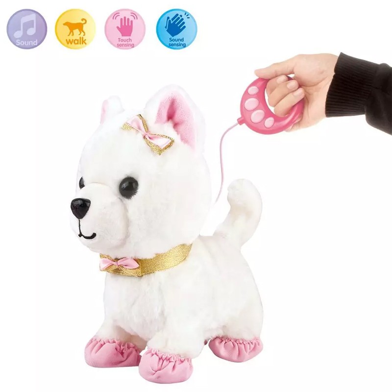 Cute Pets Smart Pet Electronic Walking Plush Dog Toy with Remote Control Leash(933-9E)