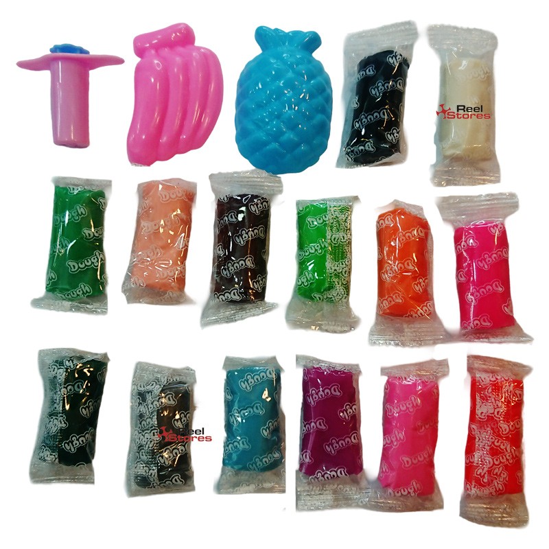 Multi-Color Play Dough - 1 Bucket 14 Pcs Of Play Dough 3 Molds (2266)