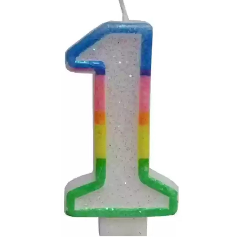 Birthday Candle  Number 1 For Cake Topper