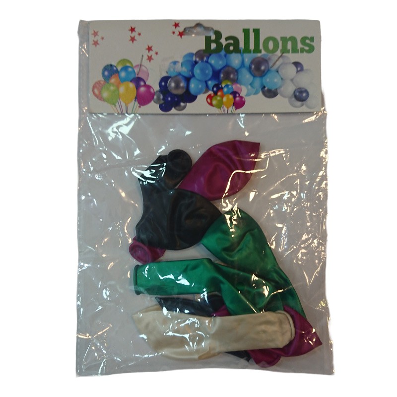 Metallic Chrome Colors Latex Balloons 10 pcs 12 Inch