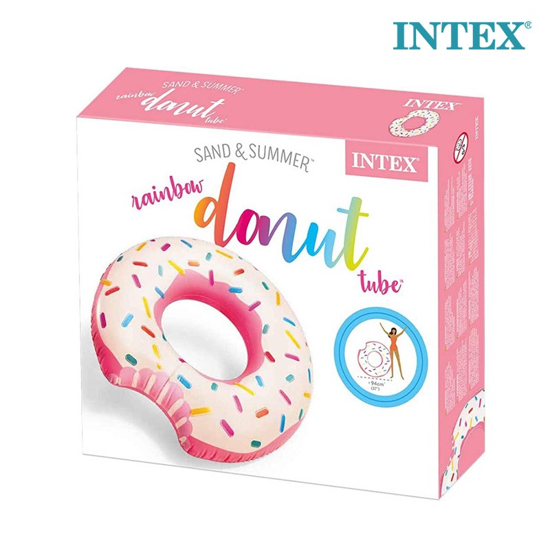INTEX Rainbow Donut Inflatable Tube 56265NP