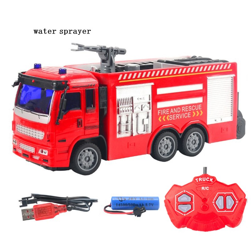 Remote Control Fire City Rescue Vehicle Water Sprayer  (Qh833A-1)