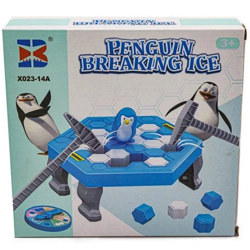 Penguin Breaking Ice 6.5 x 17 cm (X023-1)