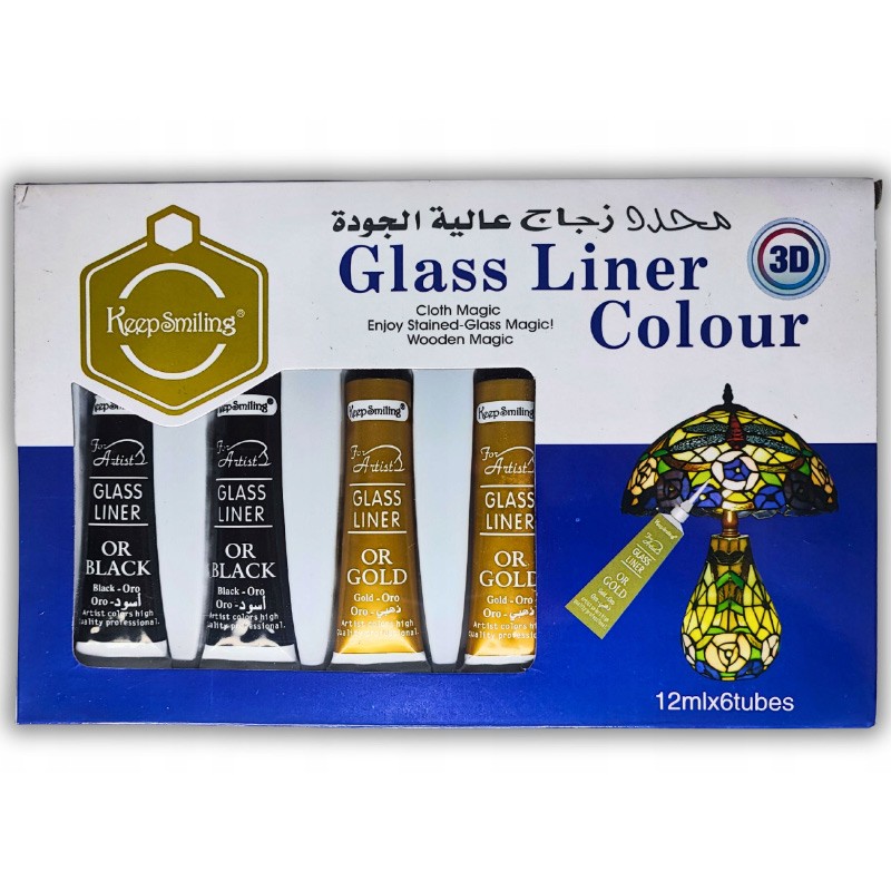 Keep Smiling - Glass Liner Colour 6 Tubes 12 ml