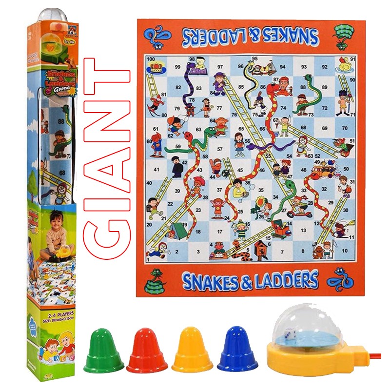 Snakes & Ladders Giant Game 80 x 65 cm (CR-1404)
