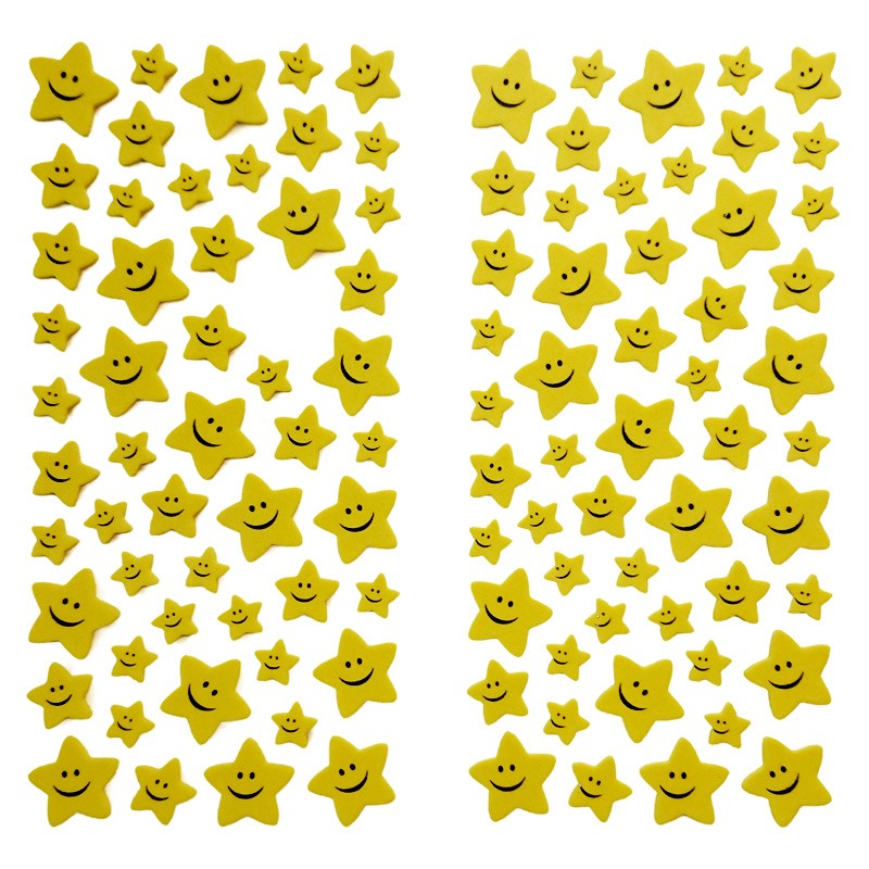 Smiling Stars Foam Stickers (WX-AA)