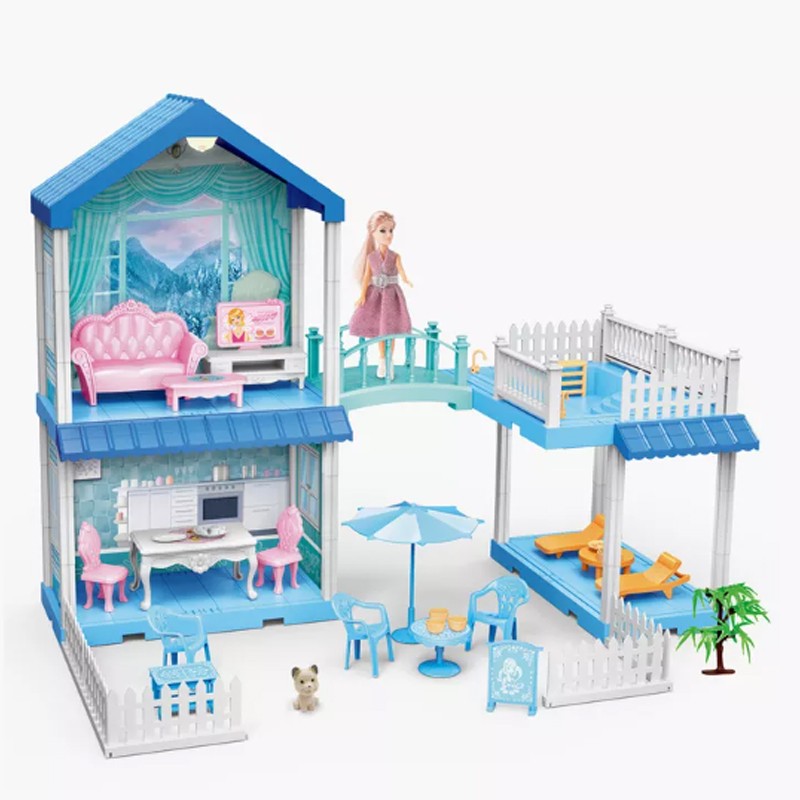 Snow Princess House -Dollhouse 115Pcs (556-7A)