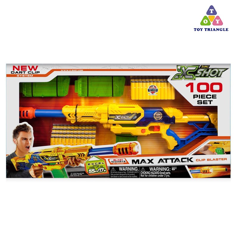 X-Shot  Max Attack  Clip Blaster Rifle Gun (36127 )