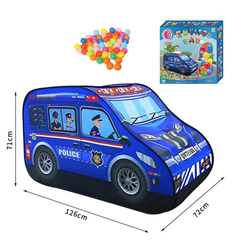 ENONEDEAR Police Tent With 50 Balls (CB6014-B)