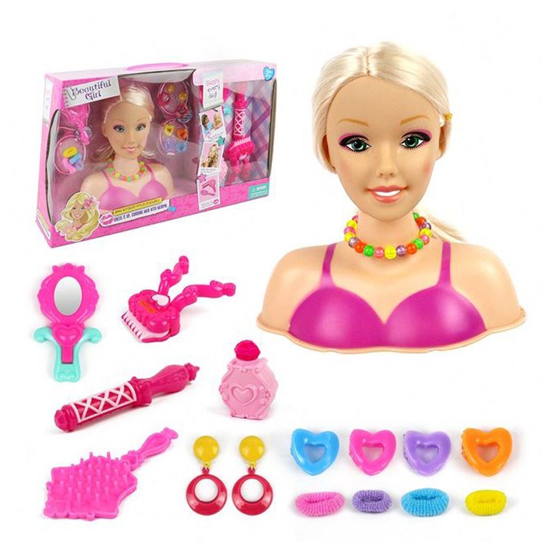 Hair Styling Beautiful Girl Head (B369)