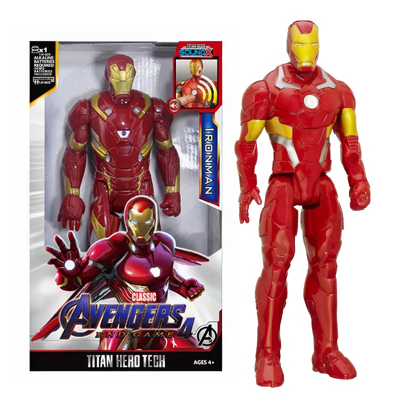 Avengers End Game Action Figures Iron-Man With  light & Sound 30 cm