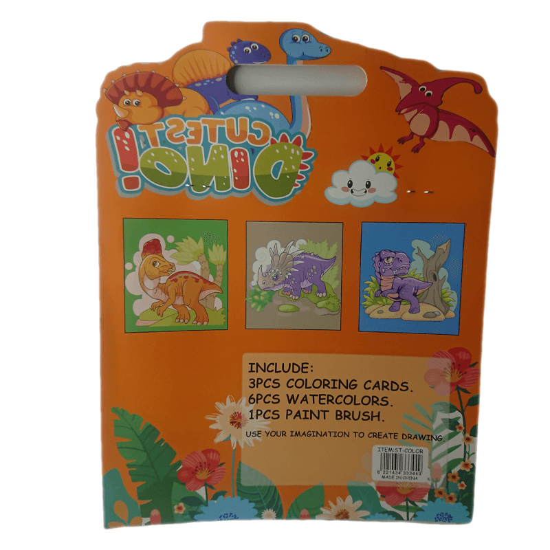 Cutest Dino Coloring Cards (3 Cards)