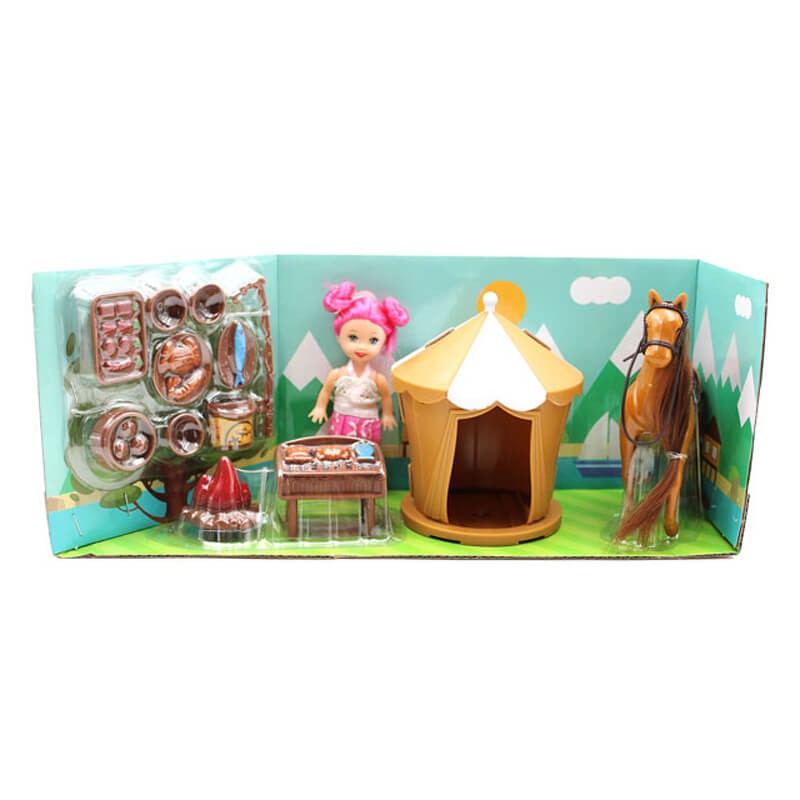 Girl And Horse with Accessories (686-838)