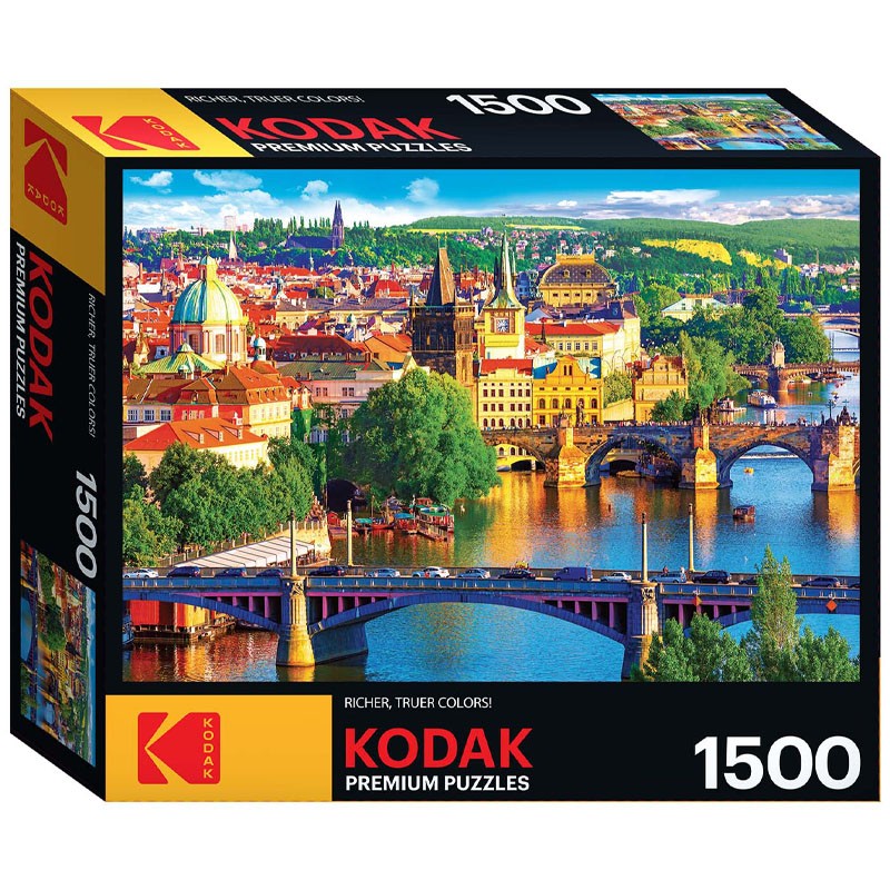 KODAK Premium Jigsaw Puzzles  Prague Czech Old Town Bridges 1500 Pcs