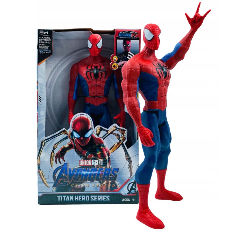 Avengers End Game Action Figures Spider-Man  With light & Sound 30 cm