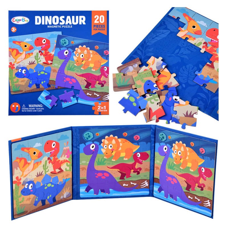 Color Day Dinosaur Magnetic Puzzle Book  (62001)