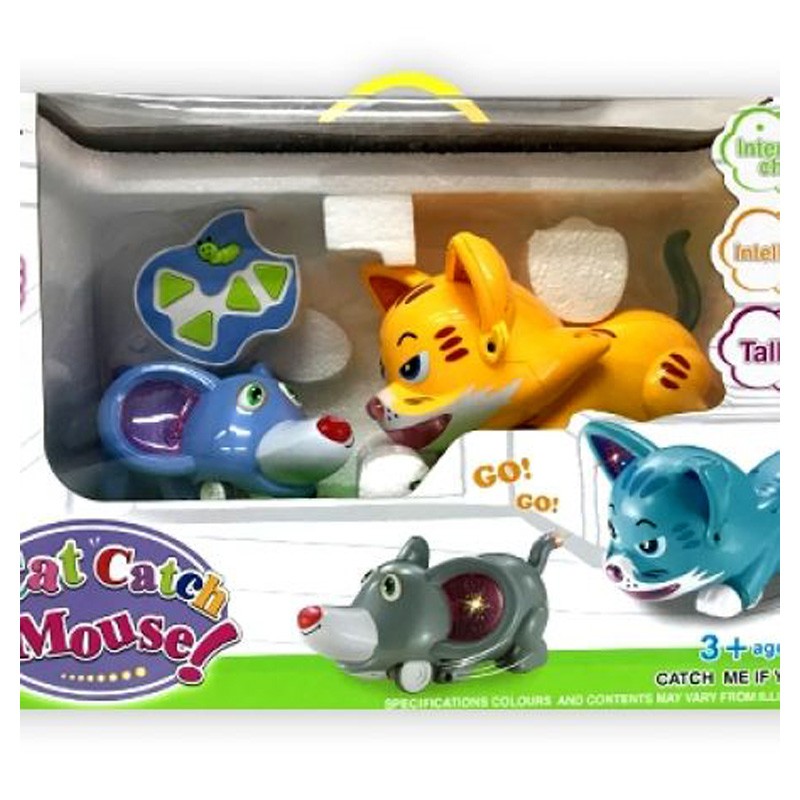 Remote Control Cat Catch Mouse Interactive Toy (JH-908)