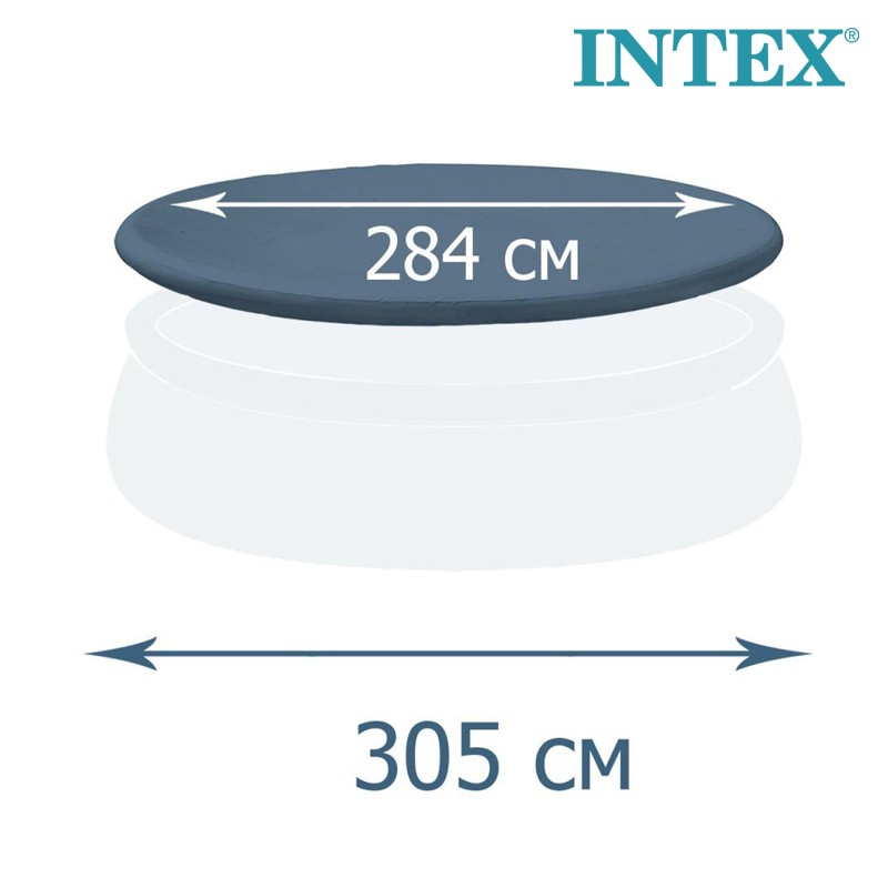 INTEX Round Pool Cover 2.84 cm Fit For Pool 3.05 cm (28021)