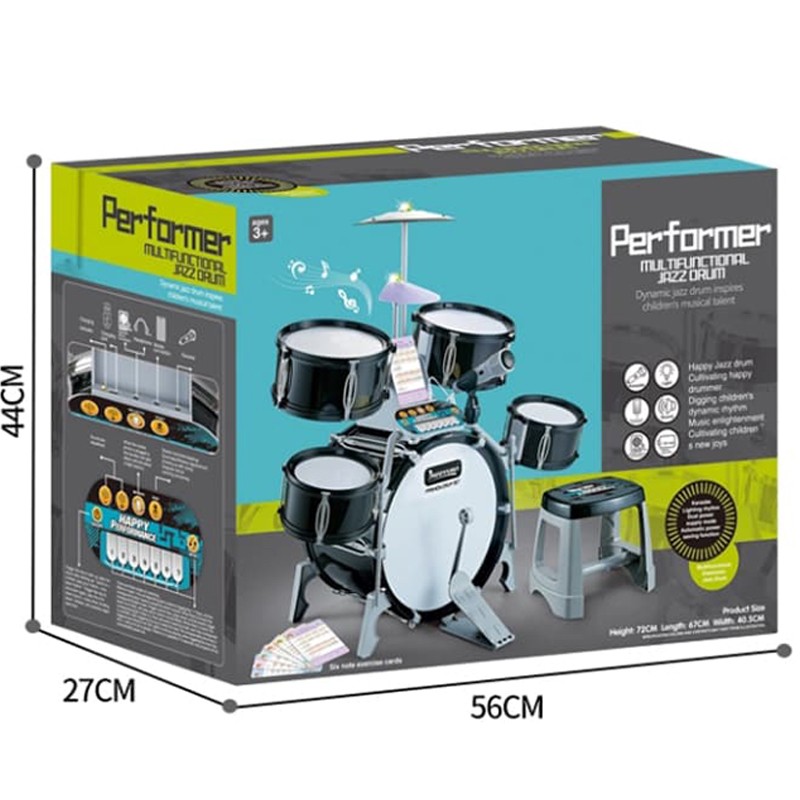 Performer Multifunctional Jazz Drum With Microphone & keyboard (Q530B)