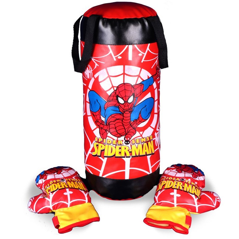 Spider-Man Stuffed Boxing Bag With Gloves 65 cm