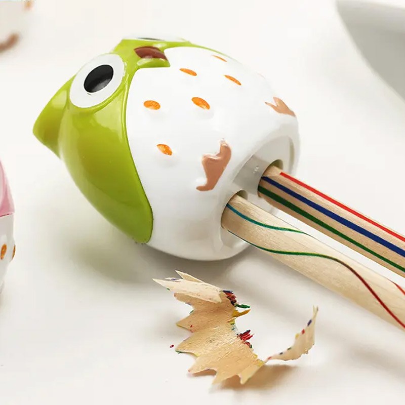 Owl Design Double Hole Pencil Sharpener (XL-349)
