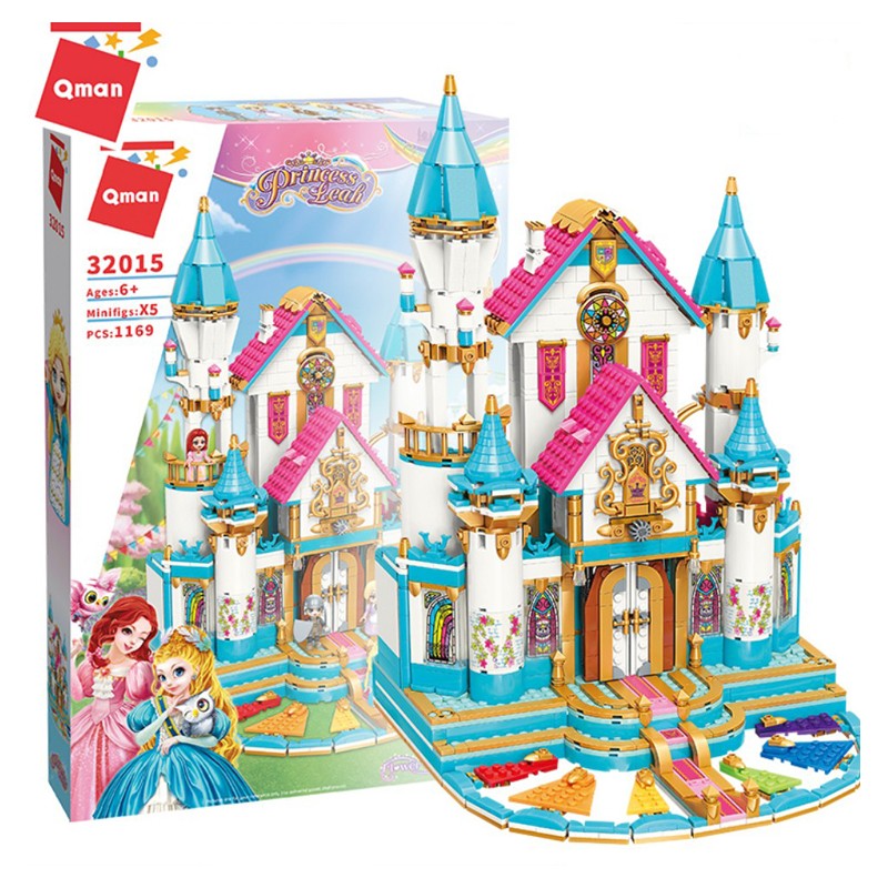 Qman -  Building Blocks Princess Leah  Castle  1169 Pcs (32015)