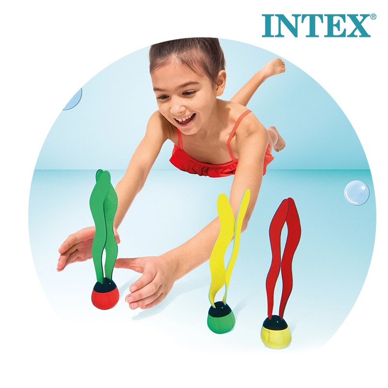 INTEX Diving Balls Underwater balls, Seaweed 3 Pcs (55503)