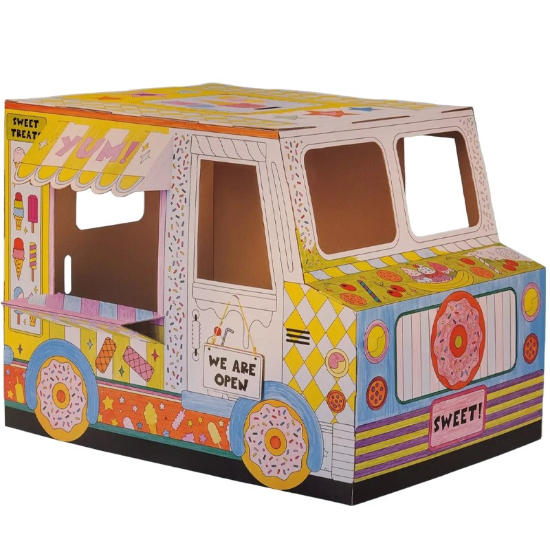 Mondo Llama Color Your Own Ice Cream Truck DIY Art Kit