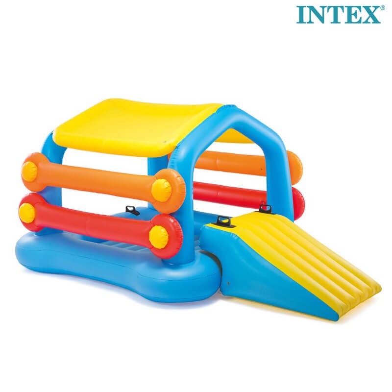 INTEX Inflatable Island With Slide And Noodles For Swimming Pools Or Gardens (58294)