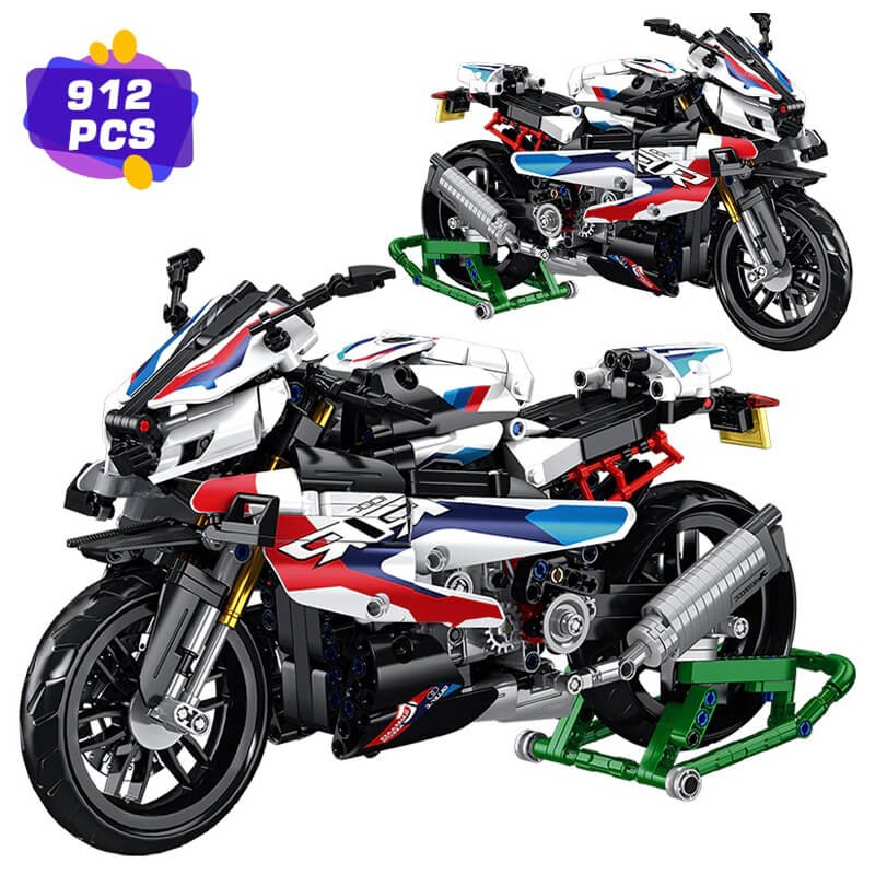 MOCBRICKLAND RR Motor League Motorcycle Technician (MOC-89700)  912 Pieces