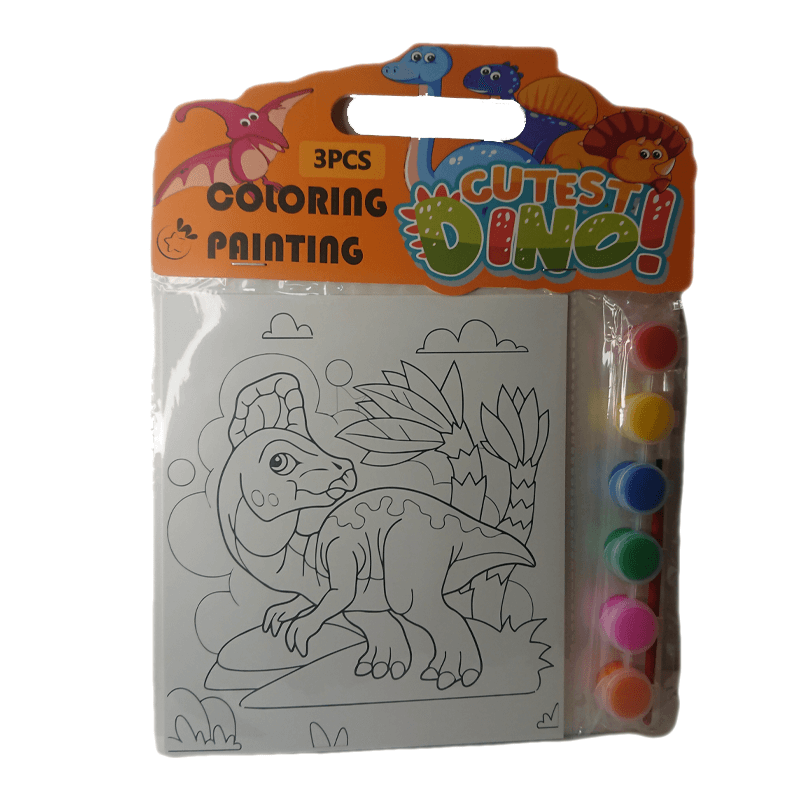 Cutest Dino Coloring Cards (3 Cards)
