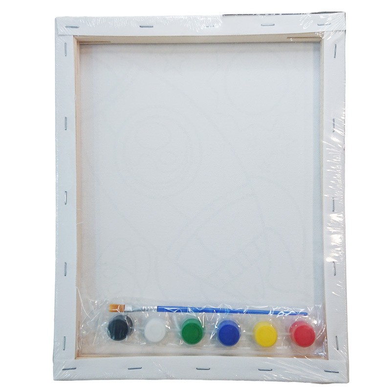 Canvas Board Painting For kids With Water Colors 280 gsm Size 30 x 24 cm