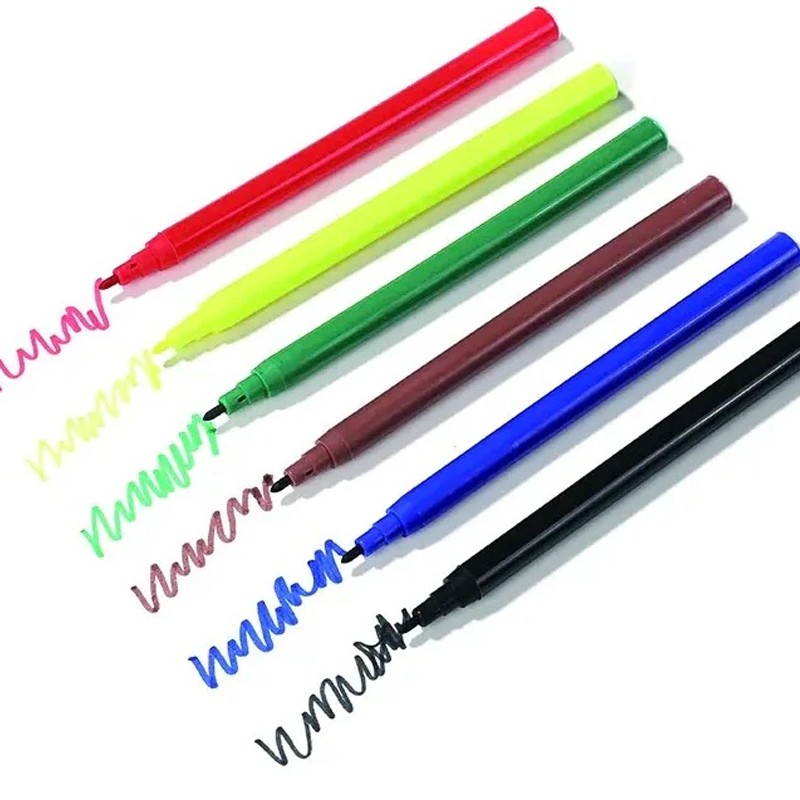 Dunamis Colour Fibre Tip Pens 12 Colors (858-12)