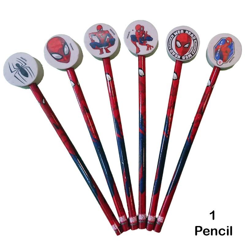 Original Spider-Man Pencil With Eraser (1 Pencil)