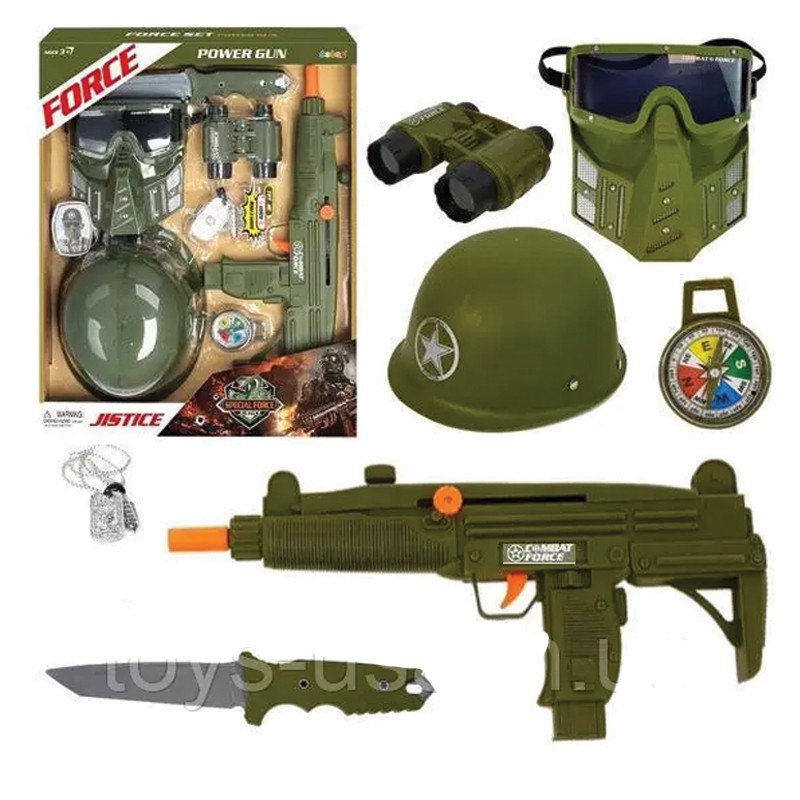 Force Power Gun Military Set With Helmet (34400)