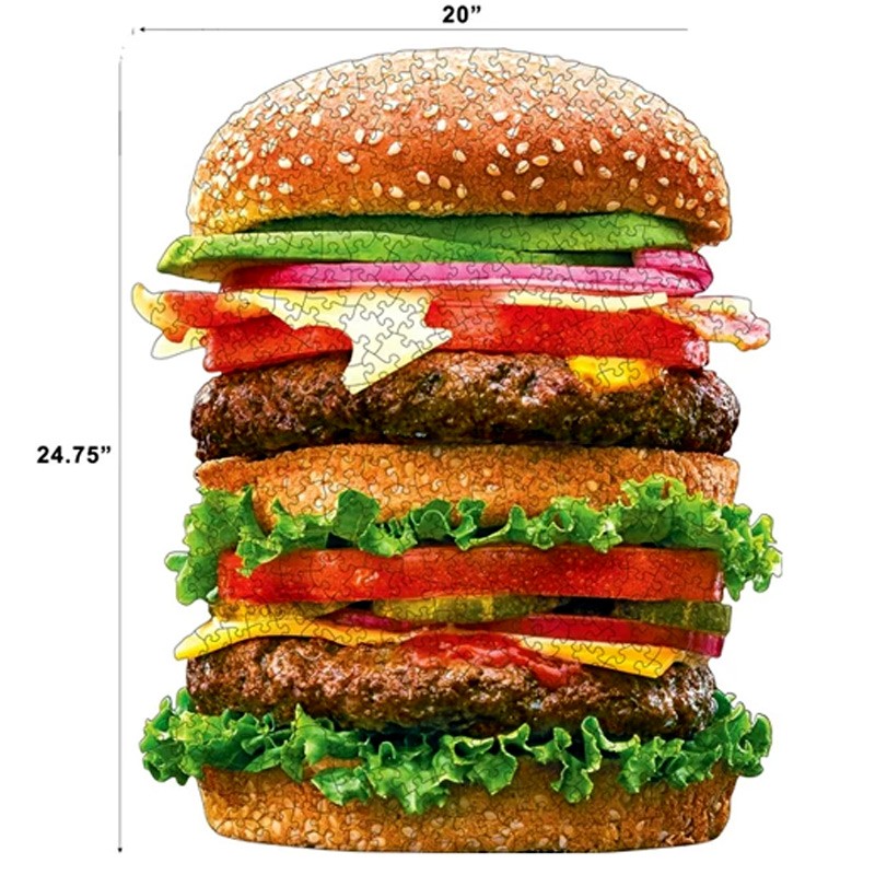 Big Jigsaw Puzzle  Shaped  Juicy Burger 500 Pcs  (7450)