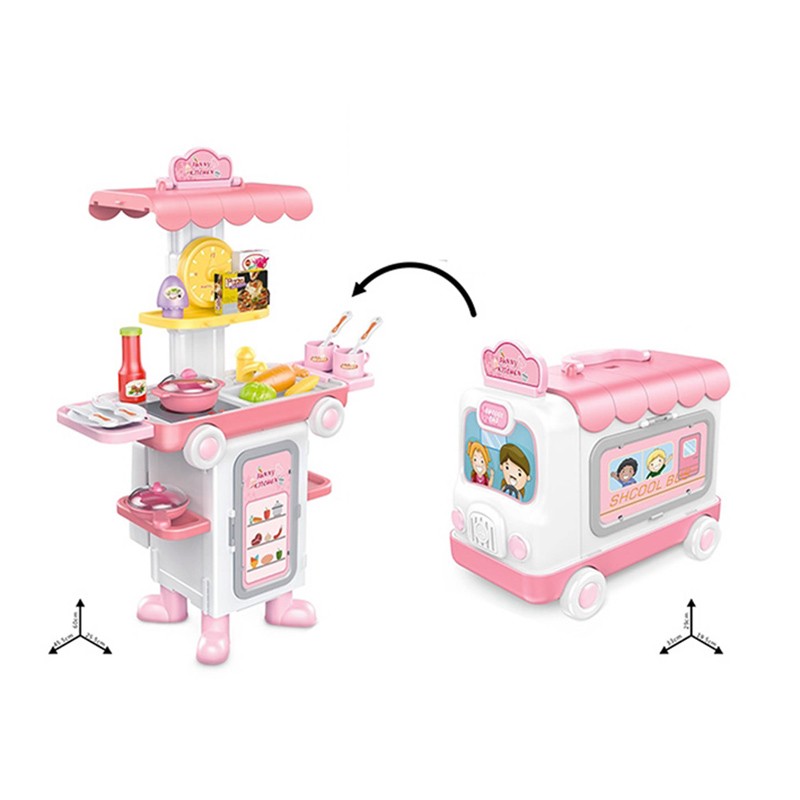 2 In 1 Transforming Bus & Kitchen Set (W8222)