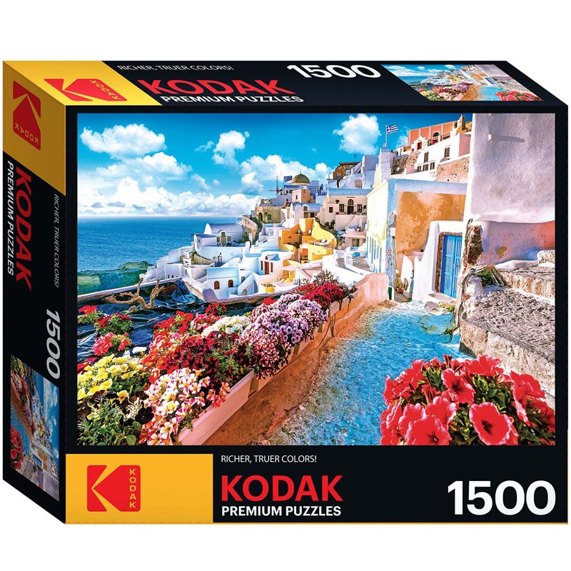 Kodak Premium Jigsaw Puzzles Oia Village Santorini Greece 1500 Pcs