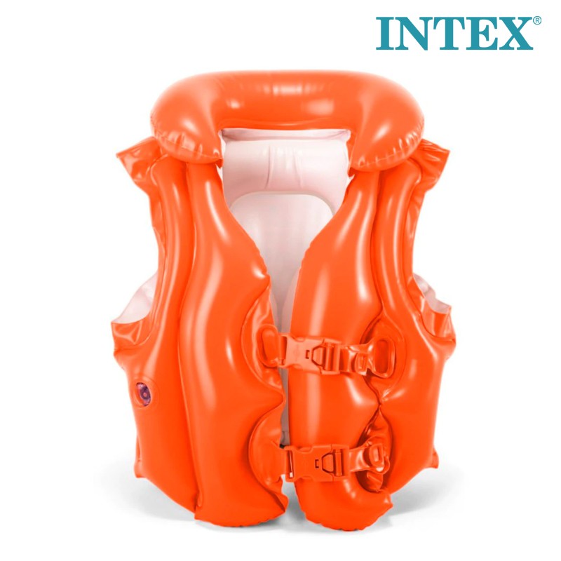 INTEX  Deluxe Pool Swim Vest, Red (58671)