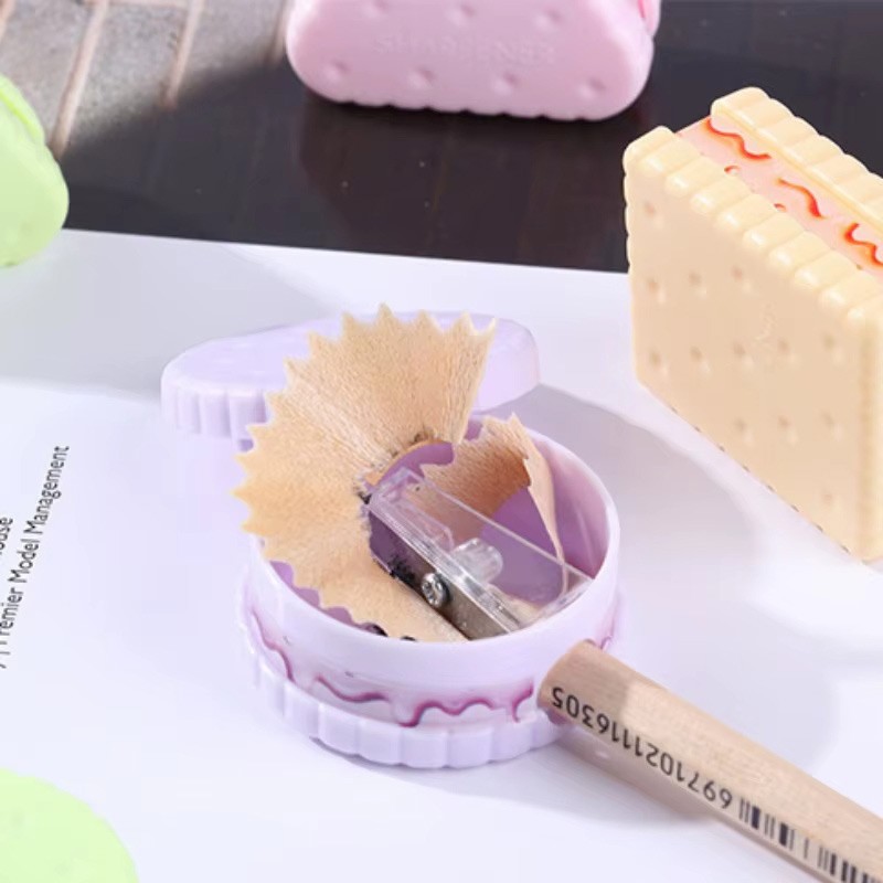 Cookies Shape Sharpener Drum Multi-Color 1 Pcs