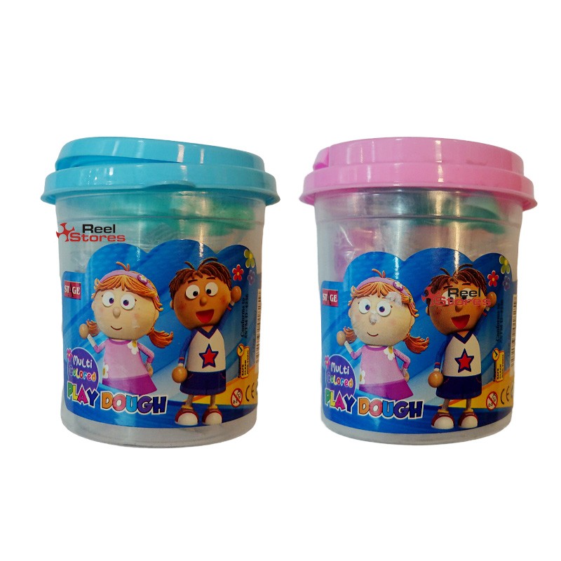 Multi-Color Play Dough -1 Small Box 6 Pcs Of Play Dough With 1 Mold (2037)