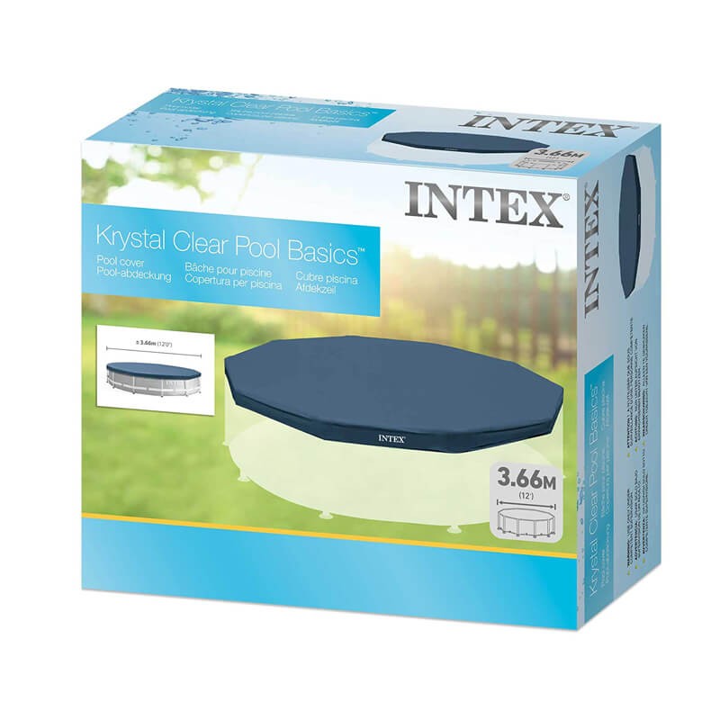 INTEX Round Pool Cover 3.7 m For Frame Pool 3.66m (28031)
