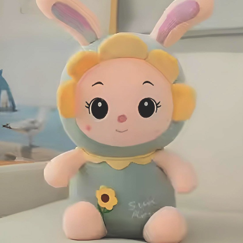 Sun Flower Bunny Soft Plush doll 35 cm