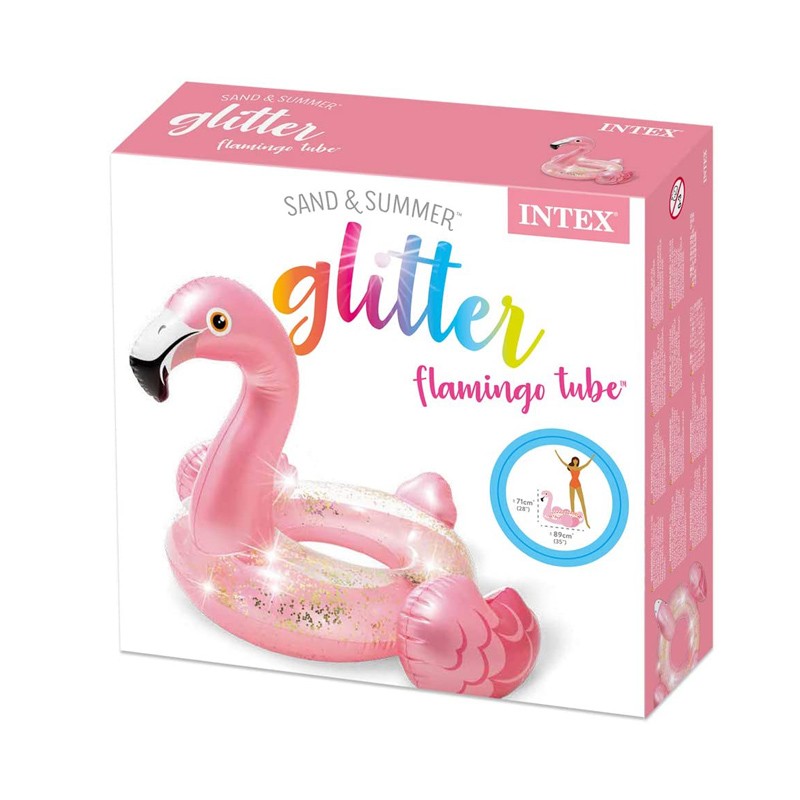 INTEX Glitter Flamingo Tube 56251
