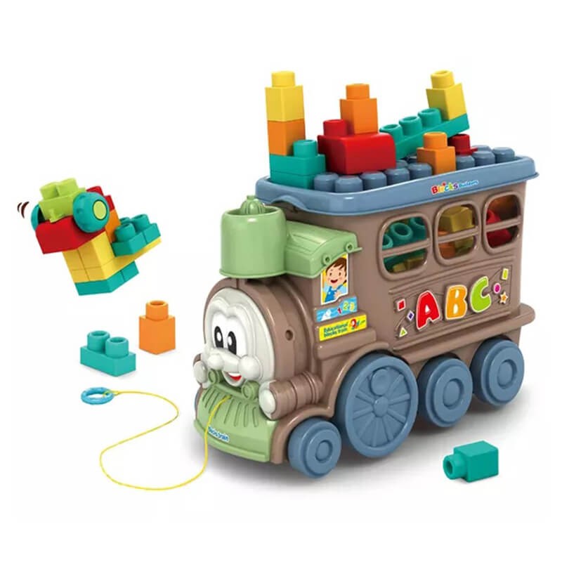 JDLT Soft Rubber Blocks Educational Train 22 Pieces (6060-1)