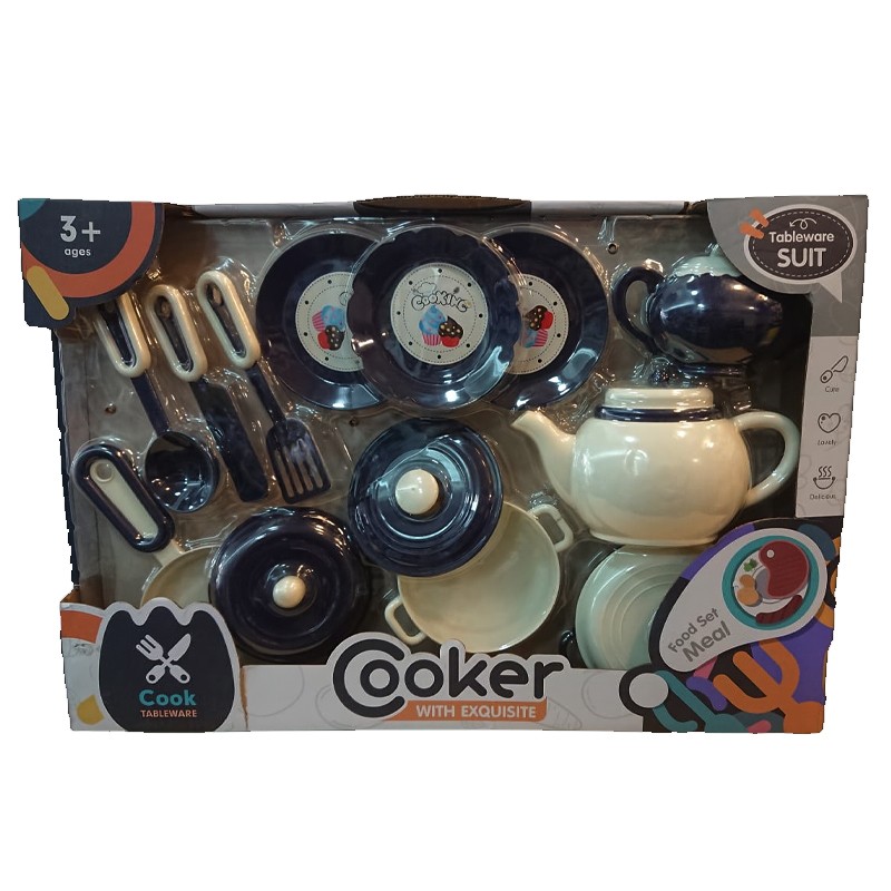Cooker Cook Tableware With Exquisite Kitchen Play-Set (8112C)