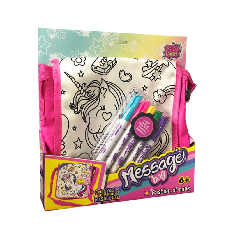 Message  Bag -Unicorn Coloring Bag (JX20421)